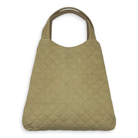 ICare Tote Bag Beige in Nubuck suede, Gold hardware