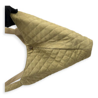 ICare Tote Bag Beige in Nubuck suede, Gold hardware