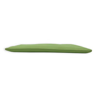 Zip Pouch Green in Calfskin, Silver hardware