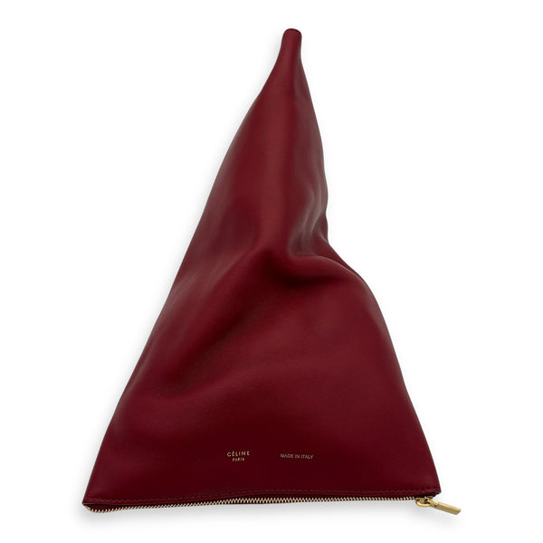 Twist Berlingot Red in Calfskin, Gold hardware