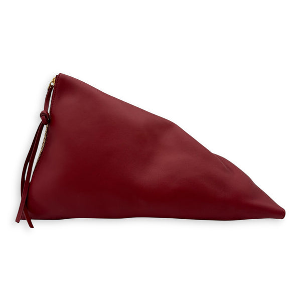 Twist Berlingot Red in Calfskin, Gold hardware