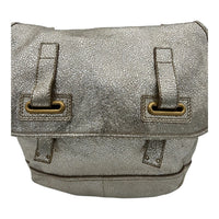 Besace Rive Gauche Messenger Gold in Calfskin, Gold hardware