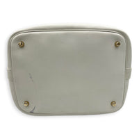 Paradise Bubble Bucket Bag White in Calfskin, Gold hardware