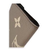 Victorine Wallet Beige in Empreinte Leather, Gold hardware