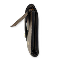 Victorine Wallet Beige in Empreinte Leather, Gold hardware
