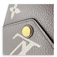 Victorine Wallet Beige in Empreinte Leather, Gold hardware