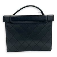 Vintage CC Vanity Bag Black in Calfskin, Gold hardware