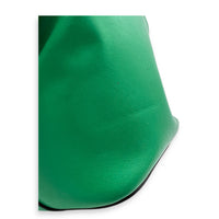 Mon Tresor Bucket Bag Green in Calfskin, Silver hardware