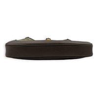 The hacker project JACKIE Top Handle Bag Brown in Coated Canvas, Brushed Gold hardware