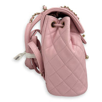 Urban Spirit Backpack Pink in Caviar Leather, Gold hardware