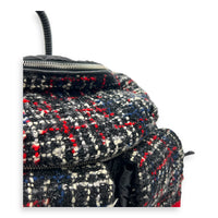 Astronaut Backpack Black in Nylon, Silver hardware