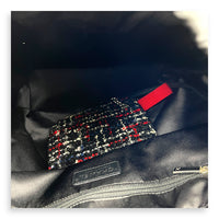 Astronaut Backpack Black in Nylon, Silver hardware