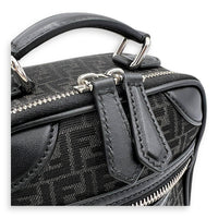 FF Crossbody Bag Black in Jacquard, Silver hardware
