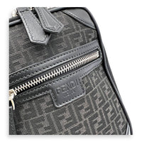 FF Crossbody Bag Black in Jacquard, Silver hardware