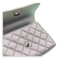 Coco Top Handle Bag Purple in Caviar Leather, Silver hardware