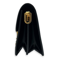 Dauphine Shoulder Bag Black in Fabric, Gold hardware