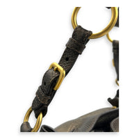 Vit Daino Green Shoulder Bag in Calfskin, Gold hardware