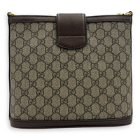 Dionysus Grey Tote Bag in Coated Canvas, Mixed hardware