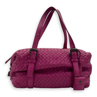 Intrecciato Boston Pink in Nappa Leather, Gunmetal hardware