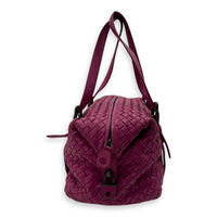 Intrecciato Boston Pink in Nappa Leather, Gunmetal hardware