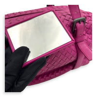 Intrecciato Boston Pink in Nappa Leather, Gunmetal hardware