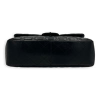Classic Shoulder Bag Jumbo Black in Lambskin, Silver hardware