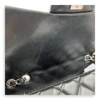 Classic Shoulder Bag Jumbo Black in Lambskin, Silver hardware