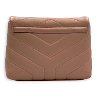 Loulou Shoulder Bag Pink in Lambskin, Silver hardware