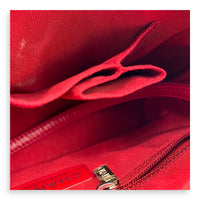 Gabrielle Shoulder Bag Small Red in Calfskin, Mixed hardware