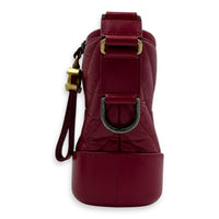 Gabrielle Shoulder Bag Small Red in Calfskin, Mixed hardware
