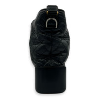 Gabrielle Shoulder Bag Black in Calfskin, Mixed hardware