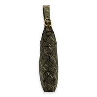 Jackie 1961 Grey Shoulder Bag in Coated Canvas, Gold hardware