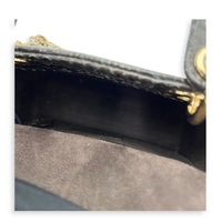Lady Dior Top Handle Bag Mini Grey in Python Leather, Gold hardware