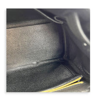 Kelly 28 Noir Top Handle Bag in Togo, Gold hardware