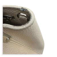 Capucines Top Handle Bag Beige in Taurillon Leather, Gold hardware