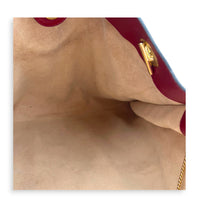 Rajah Tote Bag Red in Calfskin, Gold hardware