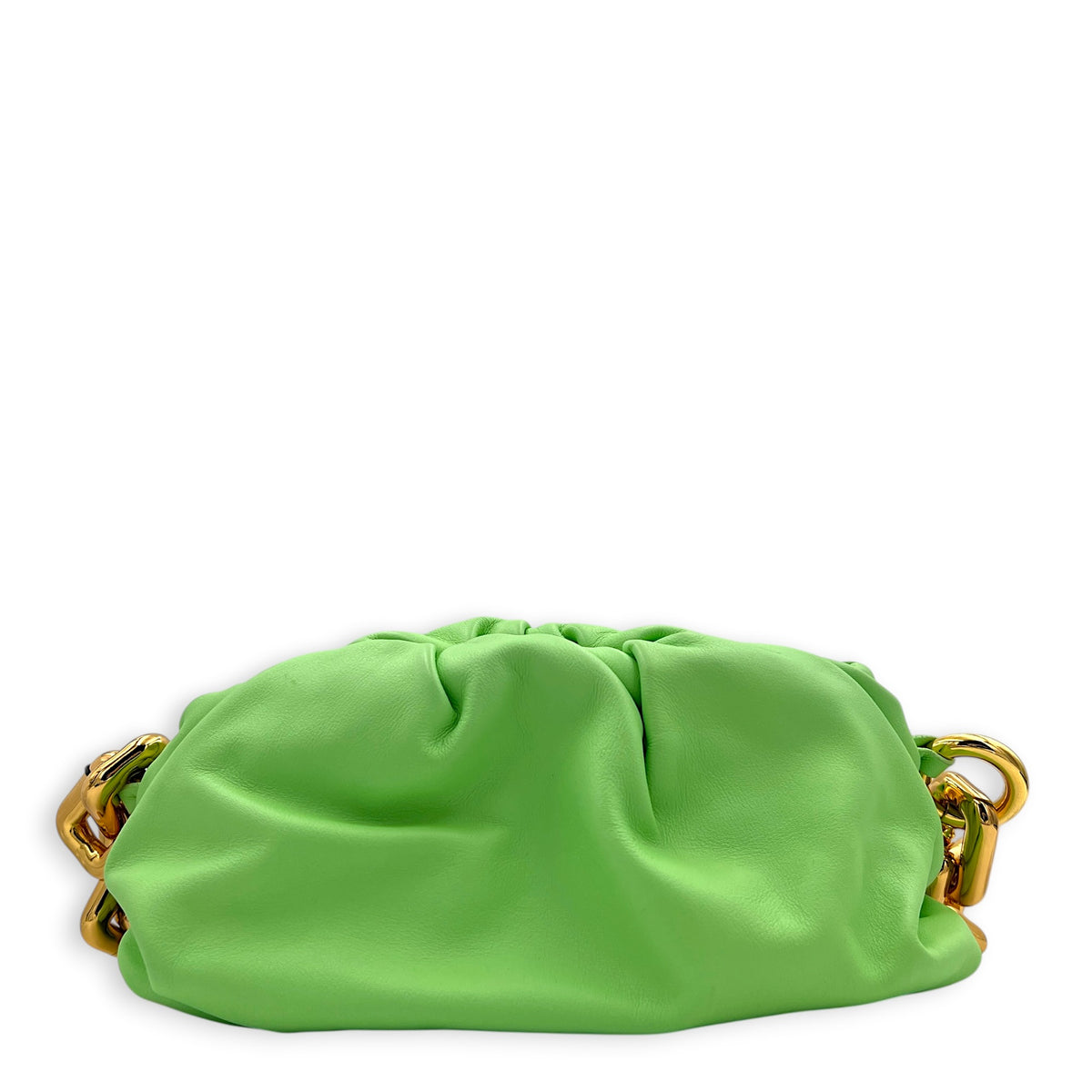 Teen Shoulder Bag Green in Calfskin, Gold hardware