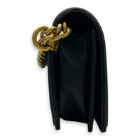 Boy Belt Bag Black in Calfskin, Gold hardware