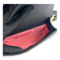 Boy Belt Bag Black in Calfskin, Gold hardware