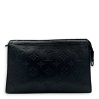 Gaston Wearable Wallet Crossbody Bag Black in Calfskin, Black hardware