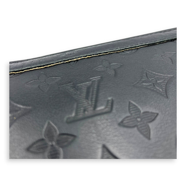 Gaston Wearable Wallet Crossbody Bag Black in Calfskin, Black hardware