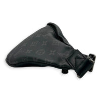 BumBag Belt Bag Black in Coated Canvas, Silver hardware