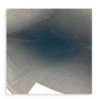 Logo White Pouch in Calfskin, Silver hardware