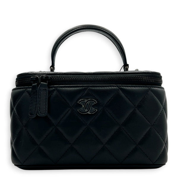 CC Vanity Bag Black in Lambskin, So Black hardware