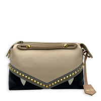 By The Way Crossbody Bag Beige in Calfskin, Gold hardware