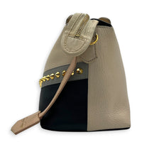 By The Way Crossbody Bag Beige in Calfskin, Gold hardware