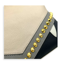 By The Way Crossbody Bag Beige in Calfskin, Gold hardware