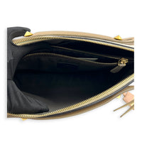 By The Way Crossbody Bag Beige in Calfskin, Gold hardware