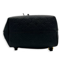 Montsouris Backpack Black in Empreinte Leather, Gold hardware