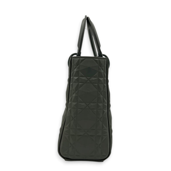 Lady Dior My ABCDior Small Ultramatte Diamond Top Handle Bag in Lambskin, Ultramatte hardware